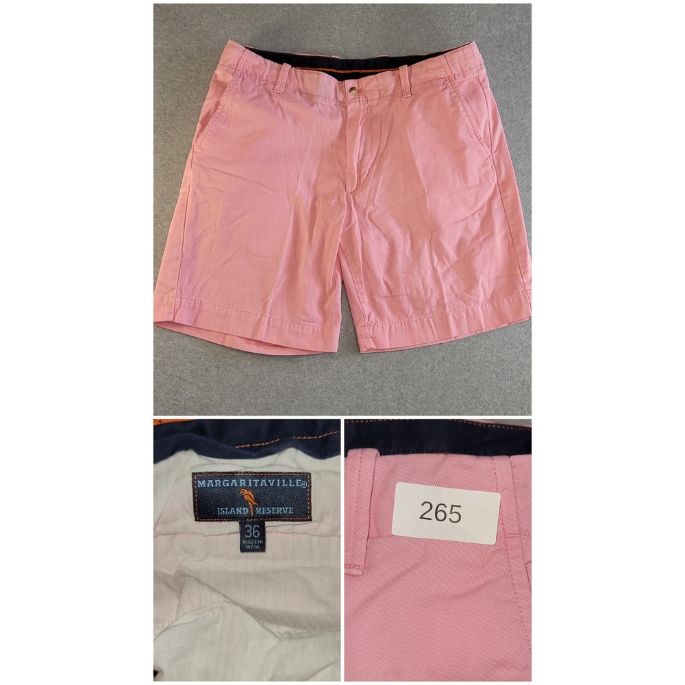Margaritaville Island Reserve Marquesa Pink Cotton Chino Shorts Mens 36